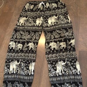 Elephant flowy pants